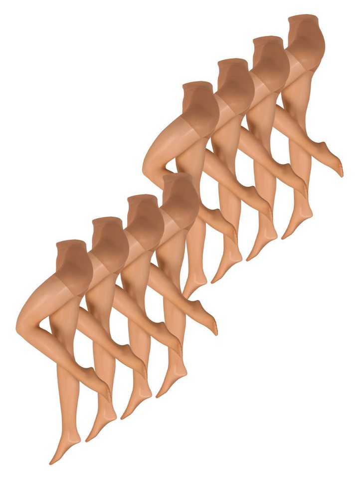 Nur Die Feinstrumpfhose 8er Sparpack Fit in Form 40 DEN (8 St) nylon transparent Fein-strumpfhose von Nur Die