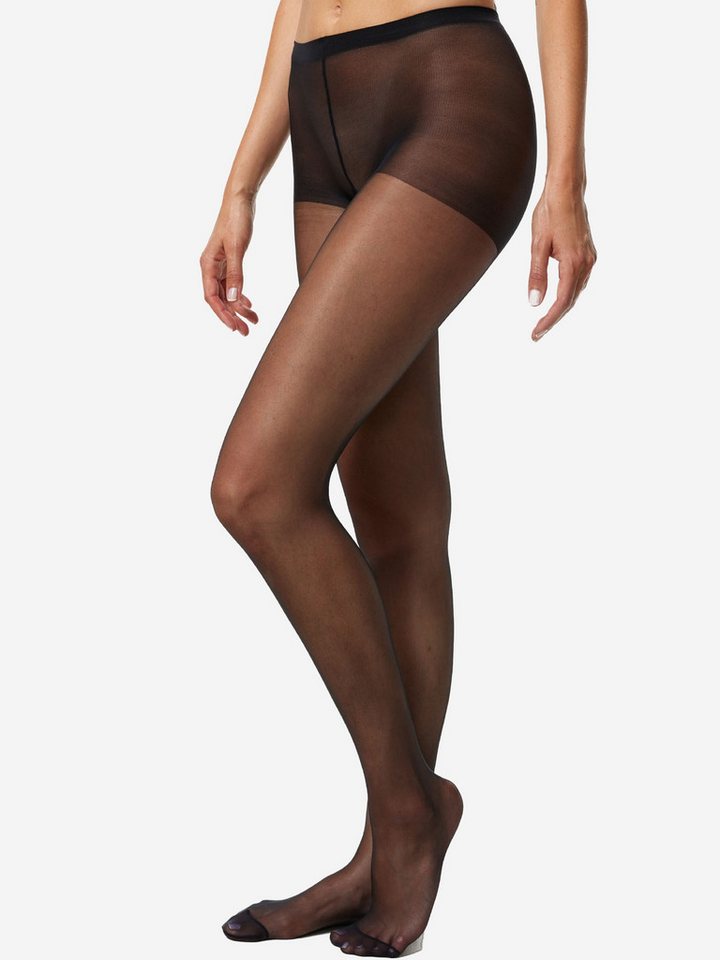 Nur Die Feinstrumpfhose 10er Sparpack Seidenfein 15 DEN (10 St) nylon transparent Fein-strumpfhose von Nur Die