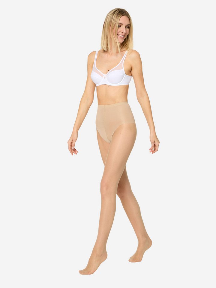 Nur Die Feinstrumpfhose 4er Sparpack Seidenfein In Shape 15 DEN (4 St) nylon transparent Fein-strumpfhose von Nur Die