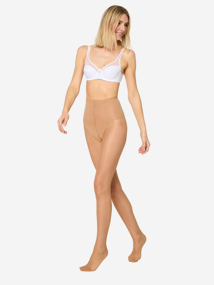 Nur Die Feinstrumpfhose 4er Sparpack Seidenfein In Shape 15 DEN (4 St) nylon transparent Fein-strumpfhose von Nur Die