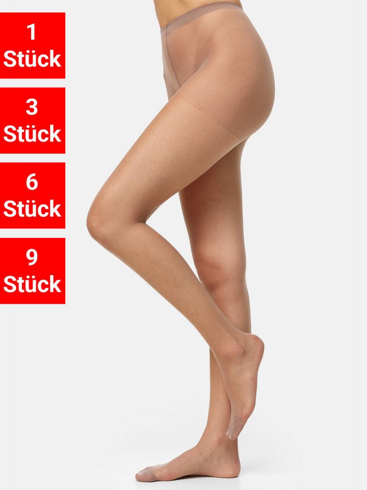 Nur Die Feinstrumpfhose Supersitz 20 DEN (9 St) Damen Frauen Nylon Multipack von Nur Die