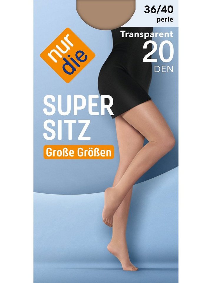 Nur Die Feinstrumpfhose Supersitz Große Größen 20 DEN (1 St) von Nur Die