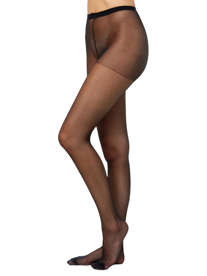 Nur Die Feinstrumpfhose 8er Sparpack Supersitz Große Größen 20 DEN (8 St) nylon transparent Fein-strumpfhose von Nur Die