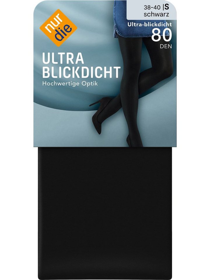 Nur Die Feinstrumpfhose Ultra Blickdicht 80 DEN Damen (1er/3er/6er/9er Pack 1 St) nylon blickdicht opaque frauen multi-pack Fein-strumpfhose softbund von Nur Die