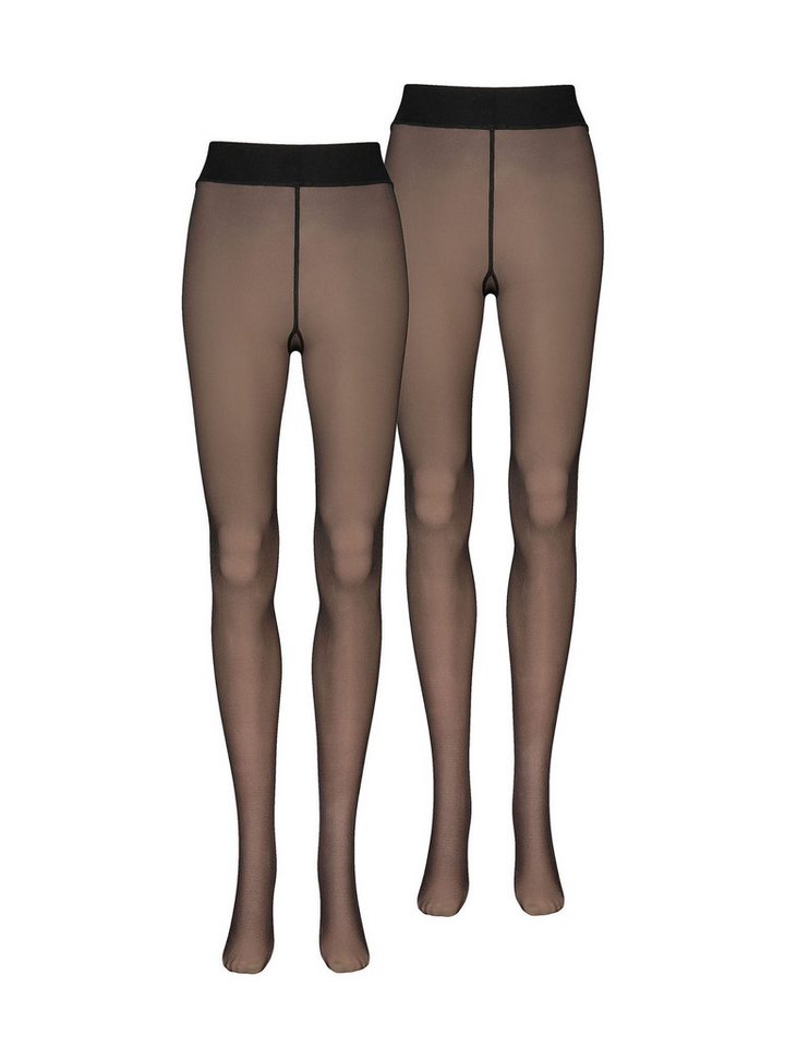 Nur Die Feinstrumpfhose Warm & Transparent 50 DEN (2 St) Transparente Strumpfhose, Nylon Strumpfhose, Feine Tights von Nur Die