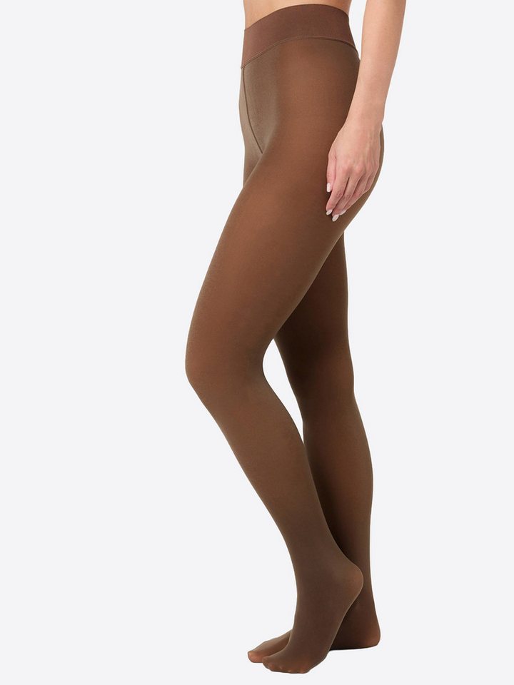 Nur Die Feinstrumpfhose 3er Sparpack Warm & Transparent strapazierfähig 80 DEN (3 St) matte Optik - innovative Stricktechnik: wirkt wie 20 DEN von Nur Die