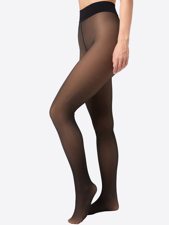 Nur Die Feinstrumpfhose 3er Sparpack Warm & Transparent strapazierfähig 80 DEN (3 St) matte Optik - innovative Stricktechnik: wirkt wie 20 DEN von Nur Die