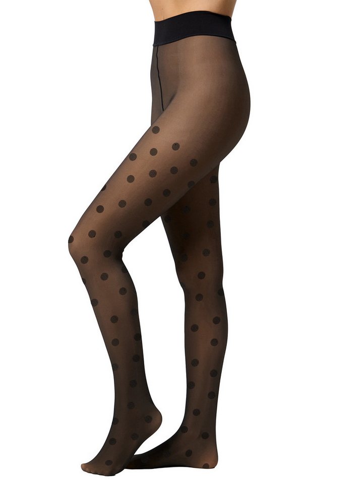 Nur Die Feinstrumpfhose 3er Sparpack Warm & Transparent strapazierfähig 80 DEN Print (3 St) nylon transparent Fein-strumpfhose von Nur Die