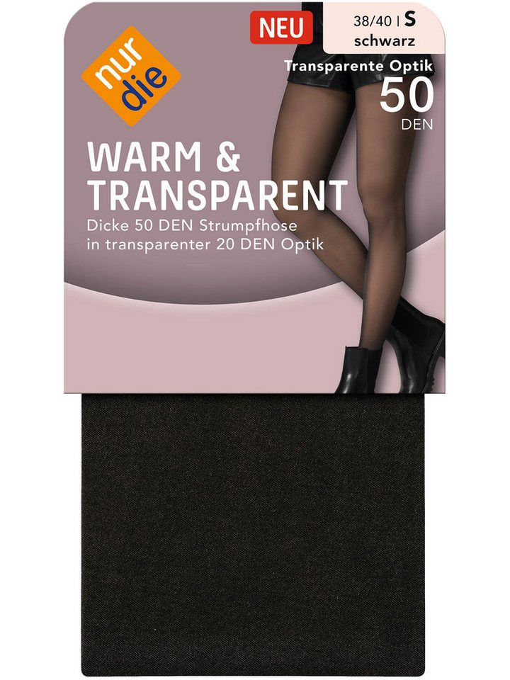 Nur Die Feinstrumpfhose Warm & Transparent von Nur Die