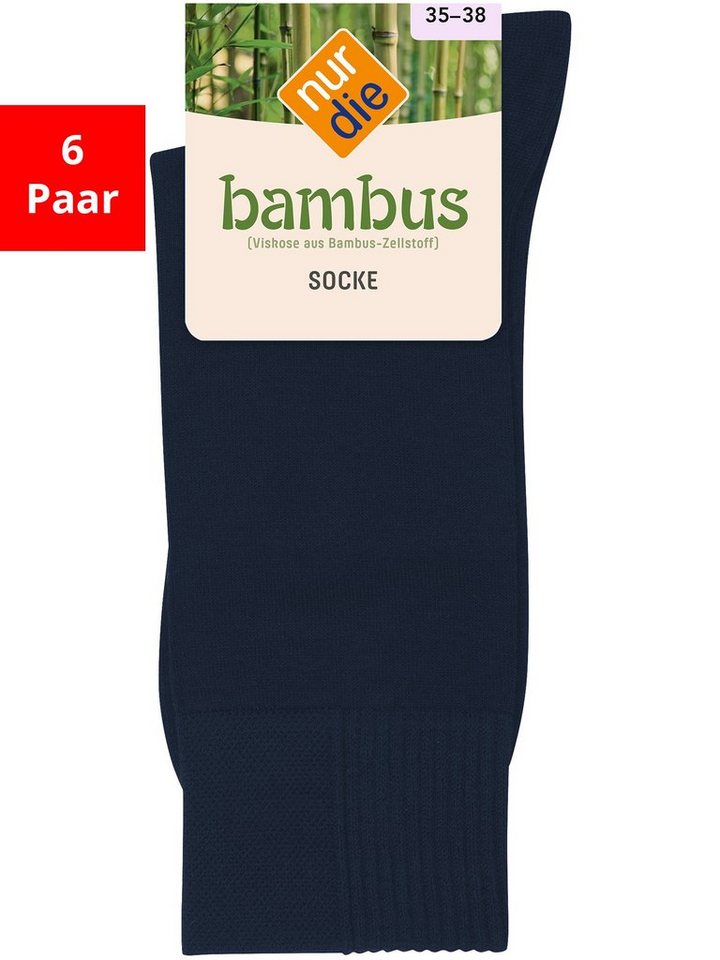 Nur Die Freizeitsocken Bambus (6-Paar) von Nur Die