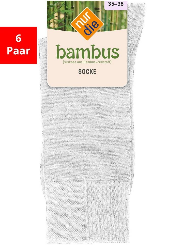 Nur Die Freizeitsocken Bambus (6-Paar) von Nur Die