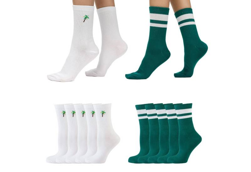 Nur Die Freizeitsocken Statement Socken mit Stickerei (10-Paar) Männer Multipack Mehrpack von Nur Die