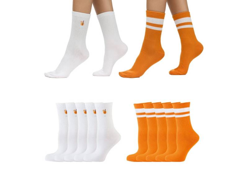 Nur Die Freizeitsocken Statement Socken mit Stickerei (10-Paar) Männer Multipack Mehrpack von Nur Die