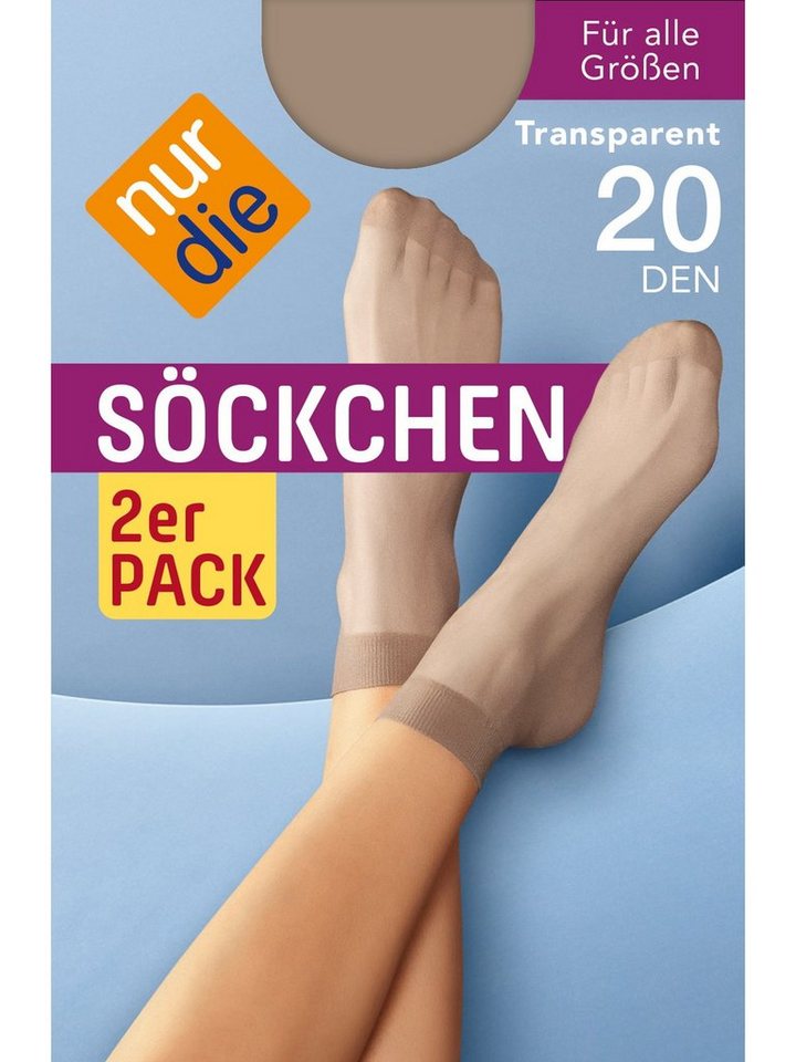 Nur Die Füßlinge 2er-Pack 20 DEN (2-Paar) von Nur Die