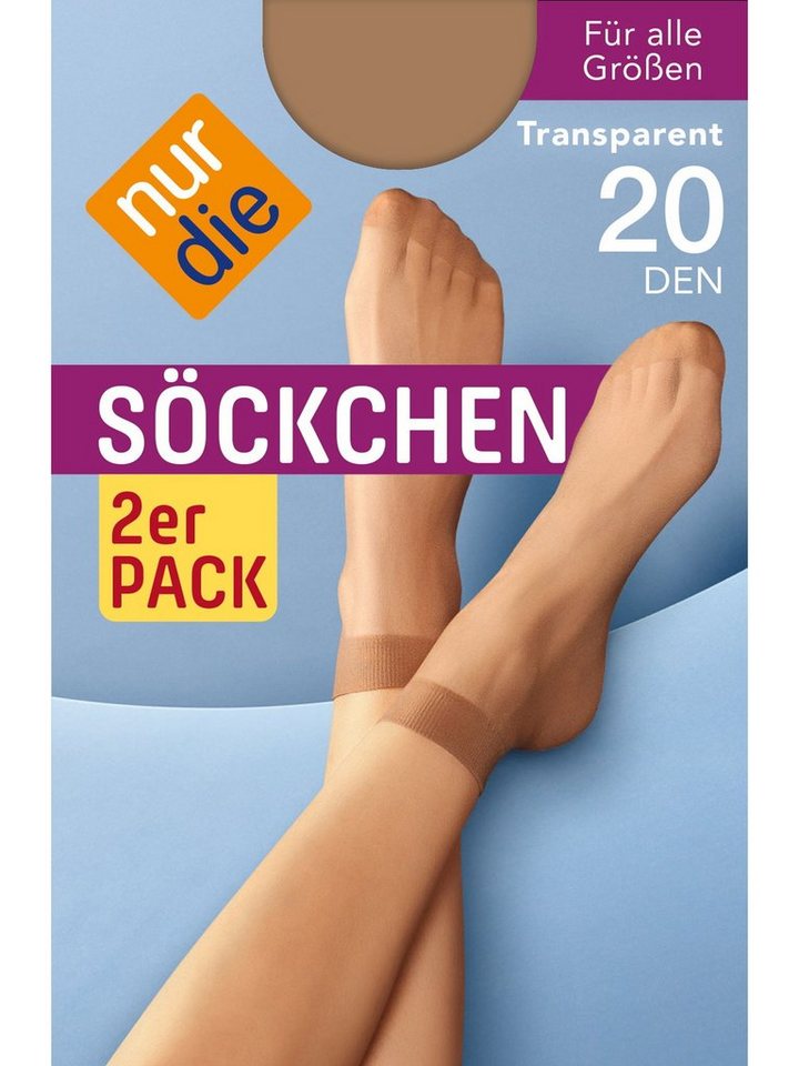Nur Die Füßlinge 2er-Pack 20 DEN (2-Paar) von Nur Die
