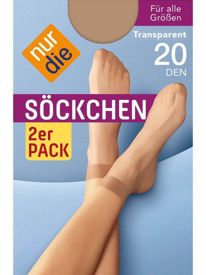 Nur Die Füßlinge 2er-Pack 20 DEN (2-Paar) von Nur Die