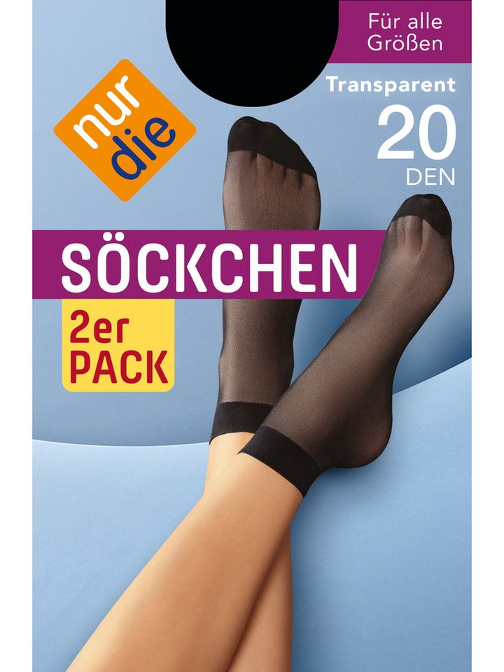 Nur Die Füßlinge 2er-Pack 20 DEN (2-Paar) von Nur Die