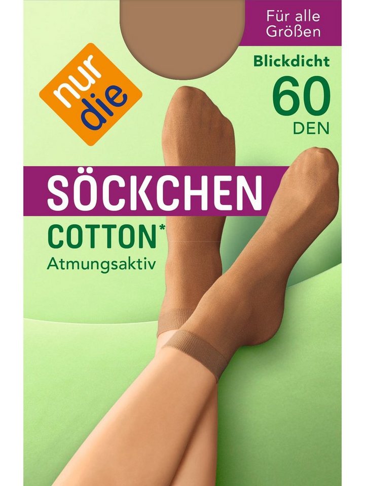 Nur Die Füßlinge Cotton 60 DEN (1-Paar) von Nur Die