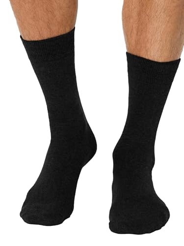 Nur Die Jeans Socken 3er Pack Herren Baumwolle atmungsaktiv hoher Gummi-Bund verrutscht nicht Basics (Gr. 39-46) von Nur Die