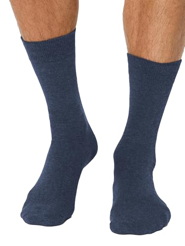 Nur Die Jeans Socken 3er Pack Herren Baumwolle atmungsaktiv hoher Gummi-Bund verrutscht nicht Basics (Gr. 39-46) von Nur Die