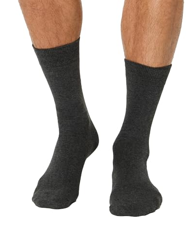 Nur Die Jeans Socken 3er Pack Herren Baumwolle atmungsaktiv hoher Gummi-Bund verrutscht nicht Basics (Gr. 39-46) von Nur Die