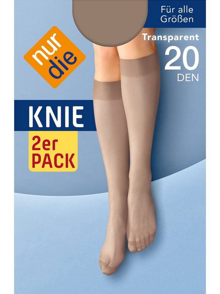 Nur Die Kniestrümpfe 2er-Pack 20 DEN (2-Paar) von Nur Die