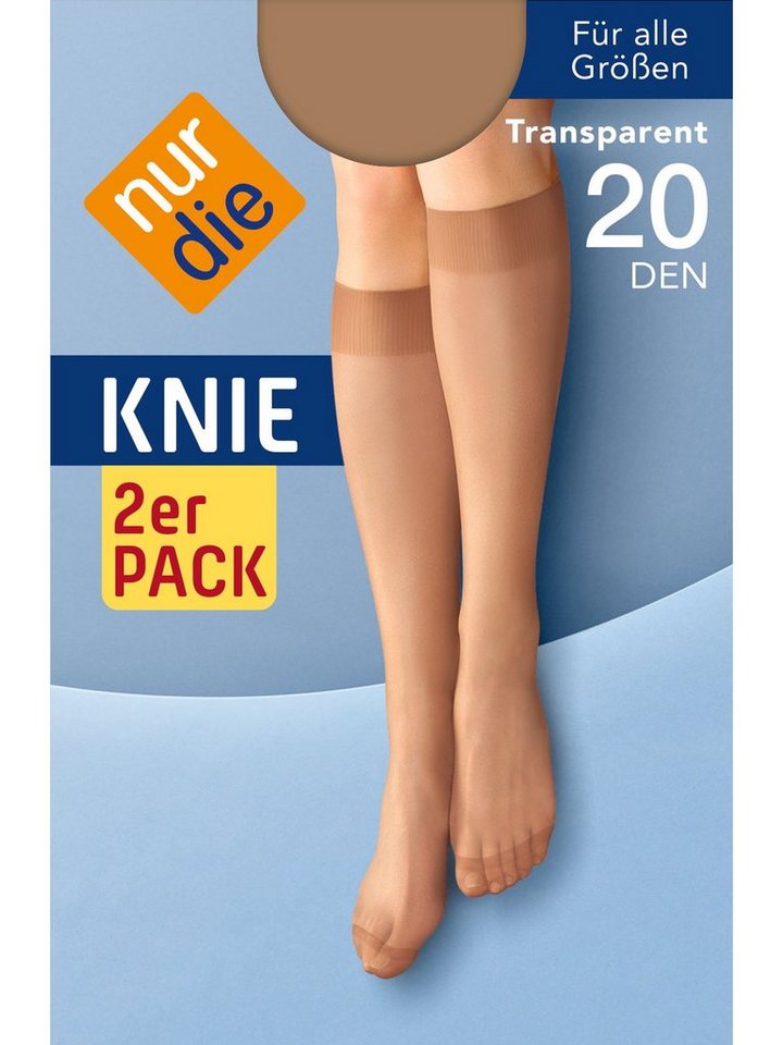 Nur Die Kniestrümpfe 2er-Pack 20 DEN (2-Paar) von Nur Die