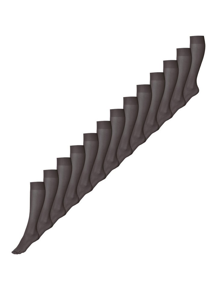 Nur Die Kniestrümpfe 30 DEN (13-Paar) Knie-strümpfe thermo-socken overknee von Nur Die