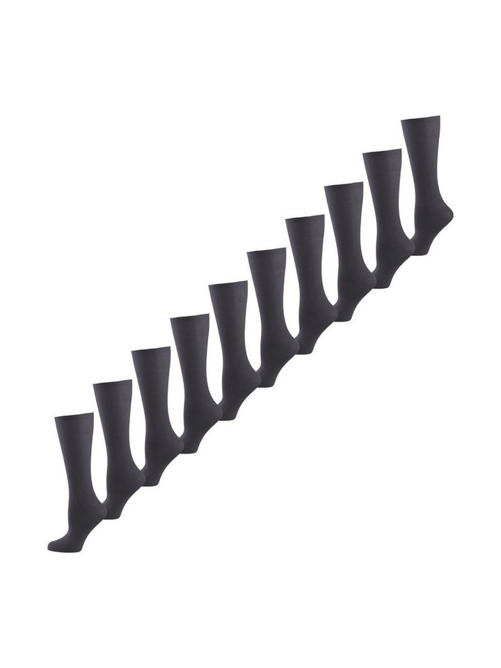 Nur Die Kniestrümpfe Cotton 60 DEN (10-Paar) Knie-strümpfe thermo-socken overknee von Nur Die