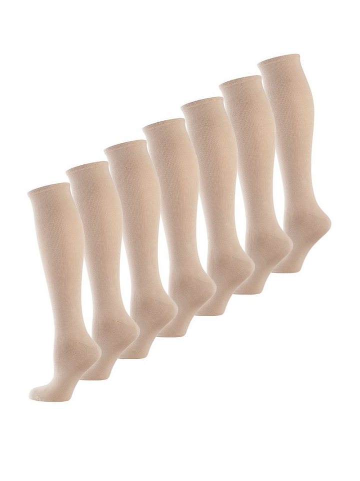 Nur Die Kniestrümpfe Fit & Vital (7-Paar) Knie-strümpfe thermo-socken overknee von Nur Die