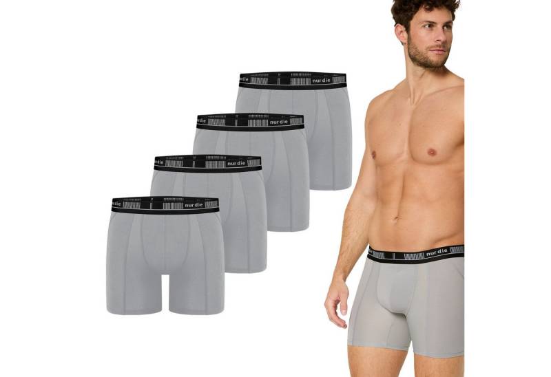 Nur Die Langer Boxer Long Boxer Cotton Active (4-St) Männer Multipack Mehrpack von Nur Die