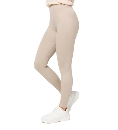 Nur Die Leggings in Ripp-Optik Relax & Go High Waist Blickdicht Ribbed mit Komfortbund Damen von Nur Die