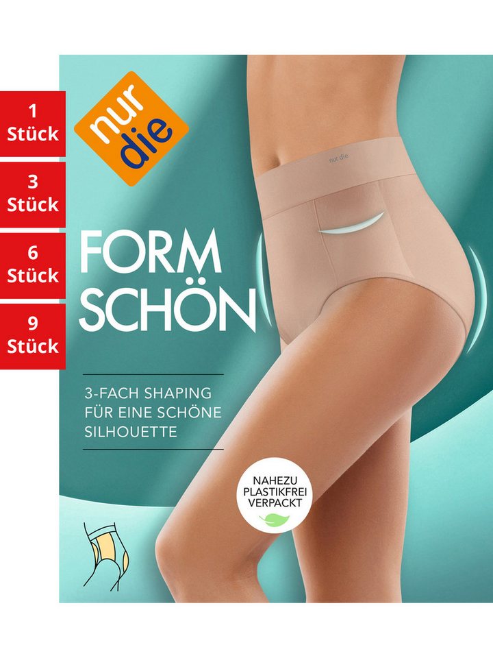 Nur Die Maxislip Formschön Damen (1er/3er/6er/9er Pack, 3-St) Maxi-slip unterhose unterwäsche von Nur Die