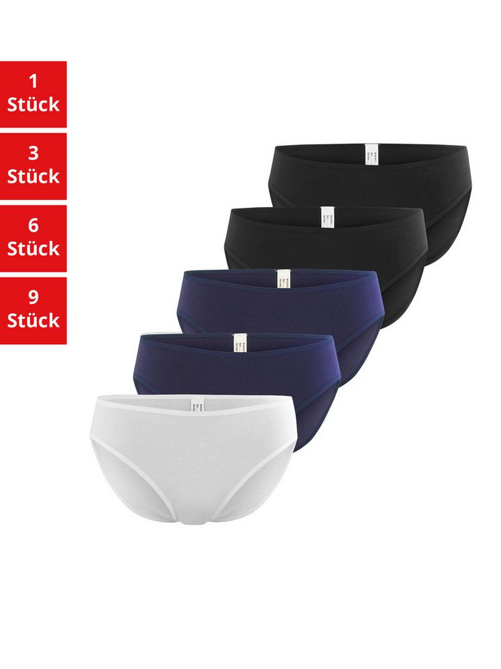 Nur Die Minislip Basic Damen (1er/3er/6er/9er Pack, 10-St) Mini-slip unterhose unterwäsche von Nur Die