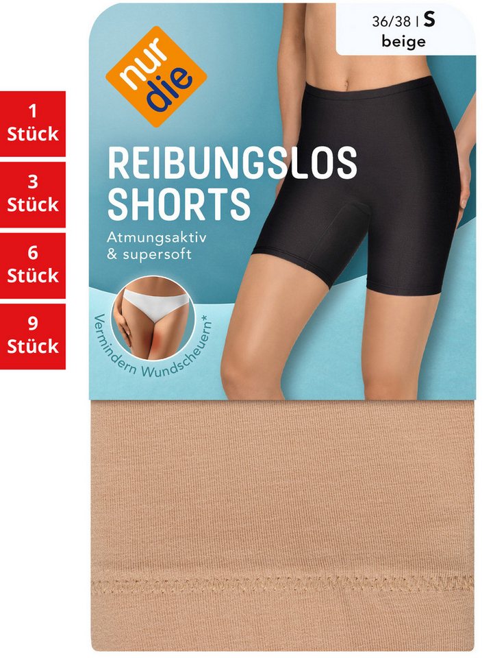 Nur Die Shorts Reibungslos Damen (1er/3er/6er/9er Pack, 9-tlg) Bermudas Kurze Hose von Nur Die