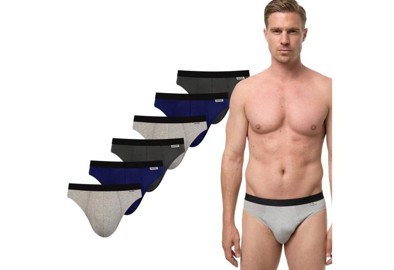 Nur Die Slip Unterhose Cotton Stretch (6-St) Männer Multipack Mehrpack von Nur Die