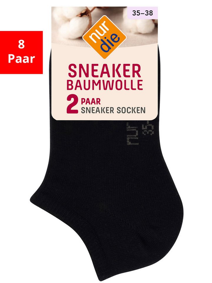 Nur Die Sneakersocken Baumwolle (8-Paar) von Nur Die