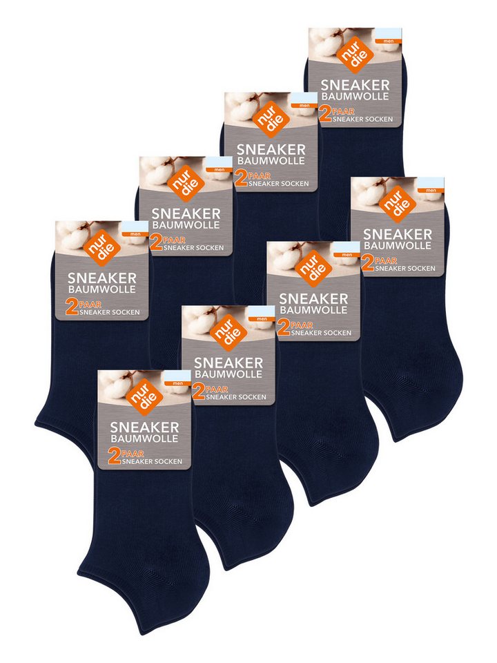 Nur Die Sneakersocken Baumwolle Basic Unifarben (16-Paar) Männer Multipack Mehrpack von Nur Die