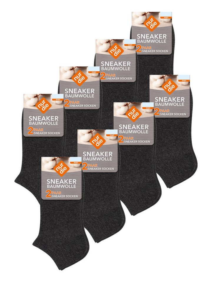 Nur Die Sneakersocken Baumwolle Basic Unifarben (16-Paar) Männer Multipack Mehrpack von Nur Die