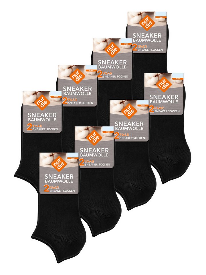 Nur Die Sneakersocken Baumwolle Basic Unifarben (16-Paar) Männer Multipack Mehrpack von Nur Die