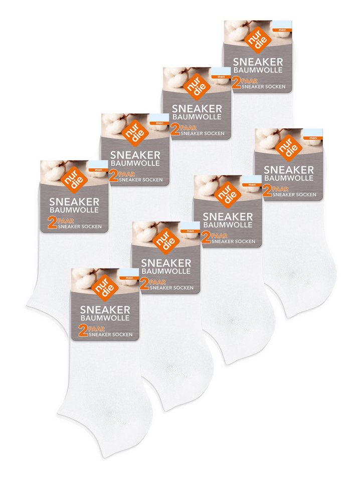 Nur Die Sneakersocken Baumwolle Basic Unifarben (16-Paar) Männer Multipack Mehrpack von Nur Die