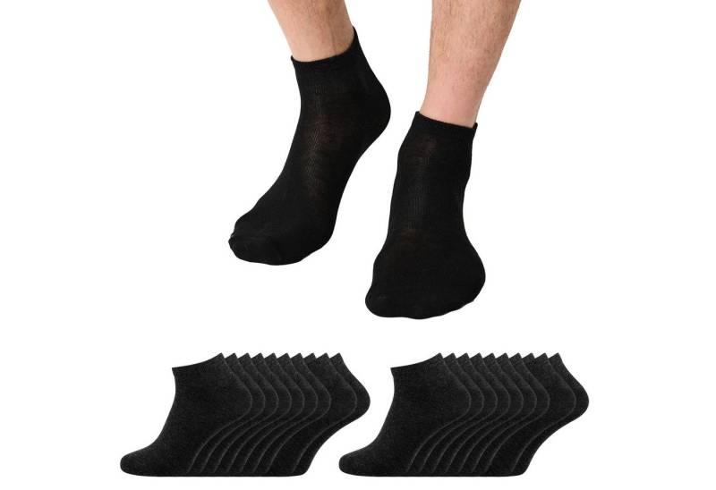 Nur Die Sneakersocken Classic unifarben hautsympathisch (20-Paar) Männer Multipack Mehrpack von Nur Die