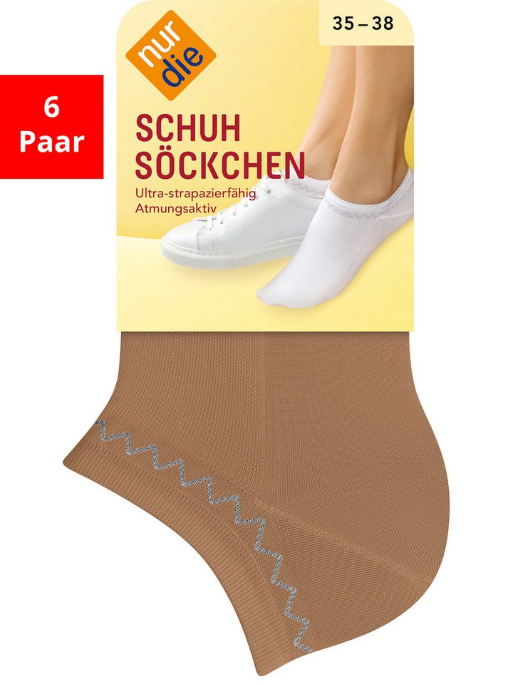 Nur Die Sneakersocken Schuhsöckchen (6-Paar) von Nur Die