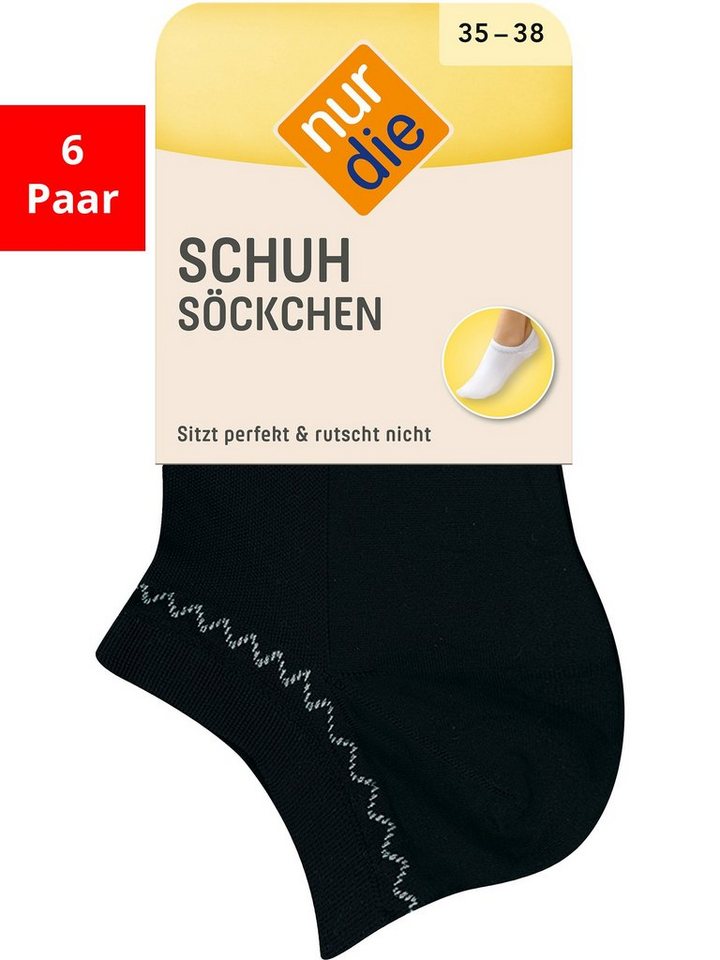 Nur Die Sneakersocken Schuhsöckchen (6-Paar) von Nur Die