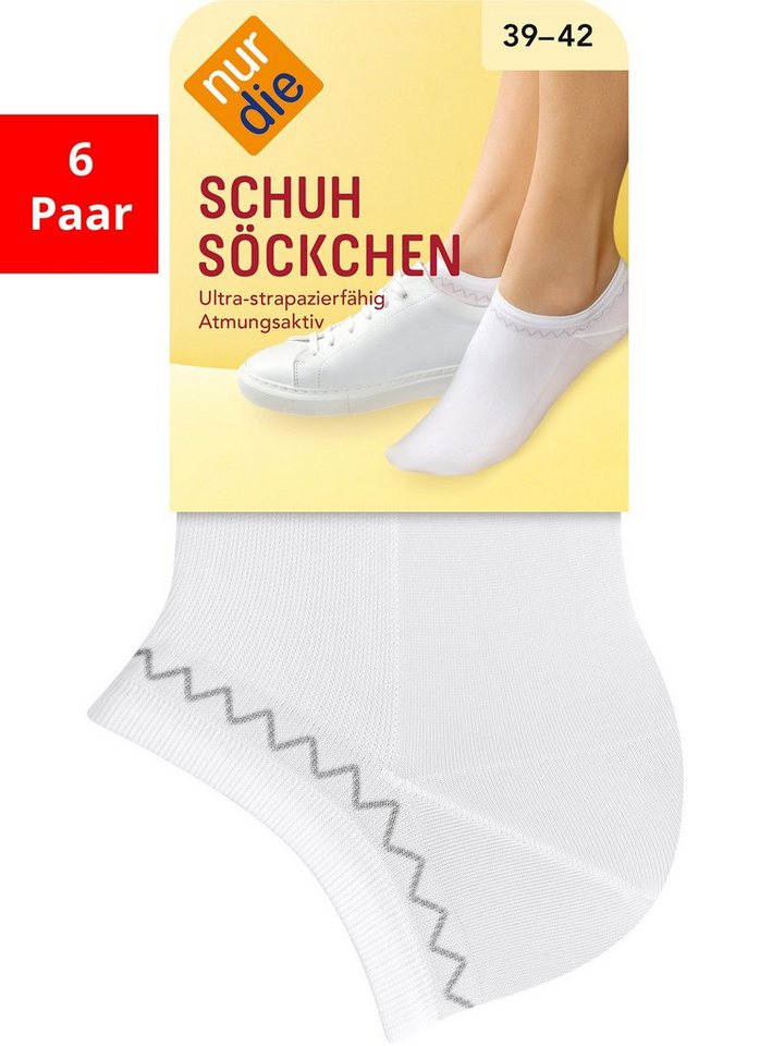 Nur Die Sneakersocken Schuhsöckchen (6-Paar) von Nur Die