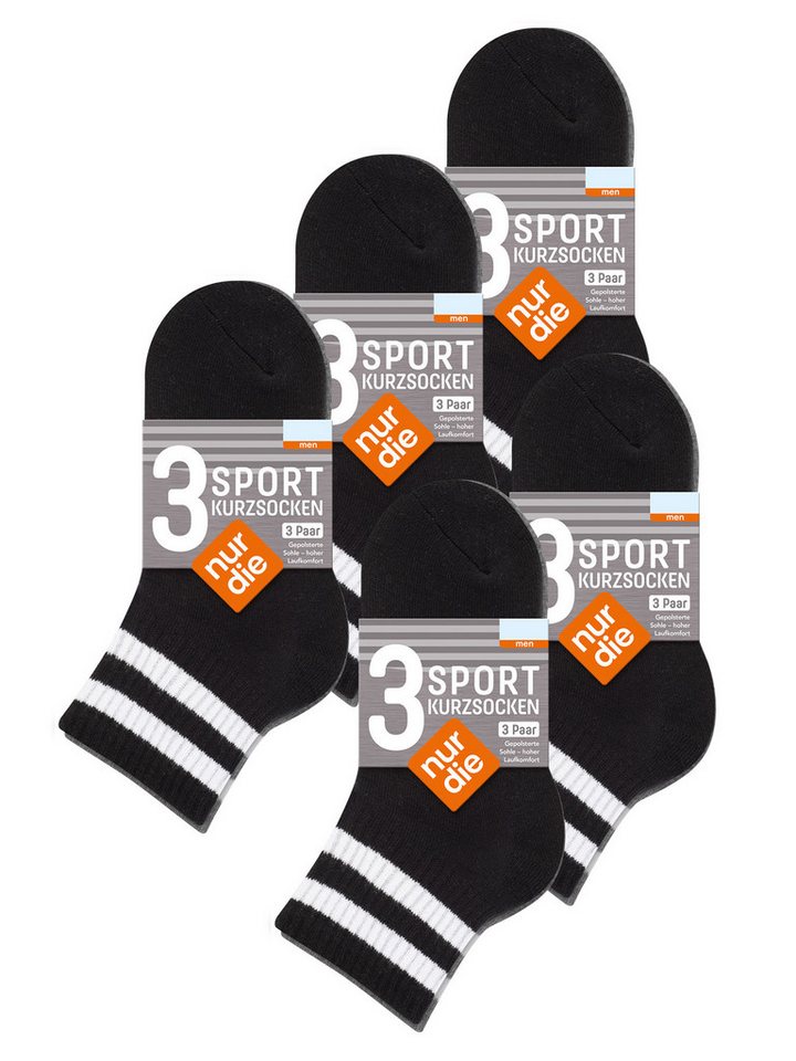 Nur Die Sportsocken Short Track (15-Paar) Männer Multipack Mehrpack von Nur Die