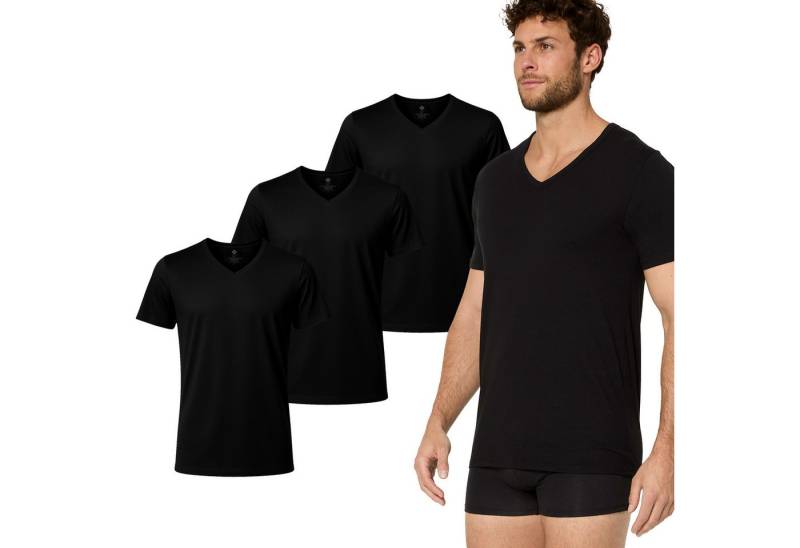 Nur Die T-Shirt Cotton Active Unterhemd (3-tlg) Männer Multipack Mehrpack von Nur Die