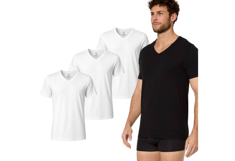 Nur Die T-Shirt Cotton Active Unterhemd (3-tlg) Männer Multipack Mehrpack von Nur Die