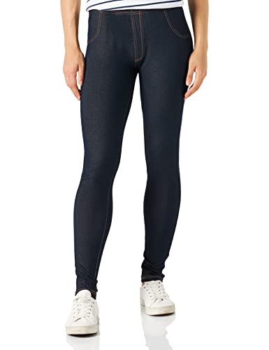 Nur Die Treggings in Jeans-Look Relax & Go Stretch mit Taschen Komfortbund Skinny Fit Damen, dunkeljeans, XL von Nur Die