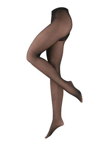 Nur Die Warm & Transparent extra haltbar 80 DEN warme Fein-Strumpfhose beige durchscheinend Komfortbund Damen von Nur Die